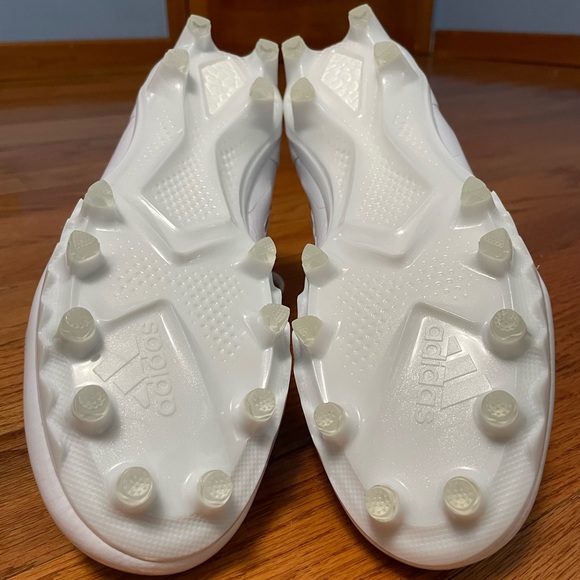 Adidas UltraBoost PE Football Cleats Men's 12 White Gray Silver Chrome HP8836 - Picture 7 of 12